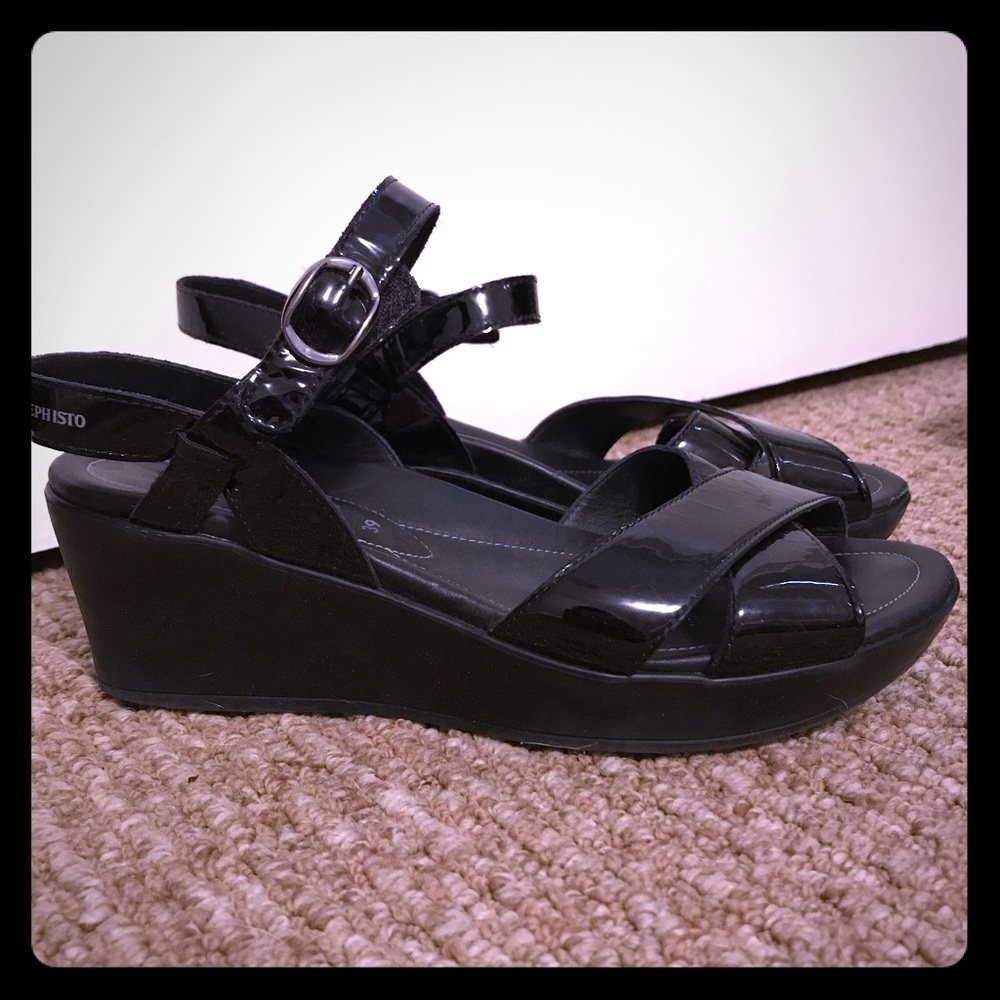 Mephisto sandal black leather